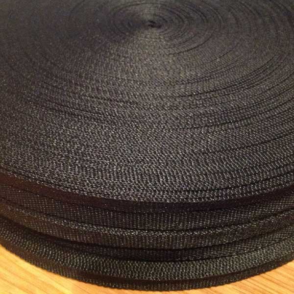 10mm Black Webbing Strapping Tape Rolls