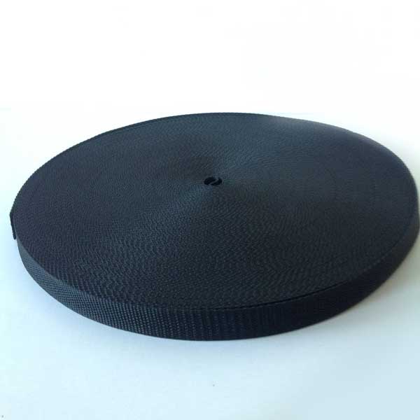 20mm Black Polypropylene Webbing Tape