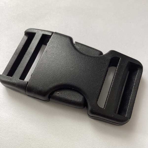 25mm Dual Adjust Black Plastic Side Release Buckles