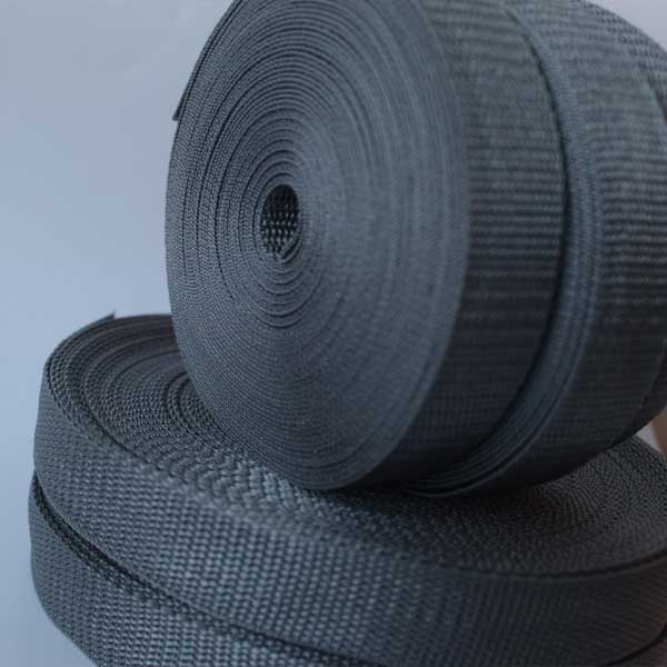 25mm Webbing Grey Textured Weave