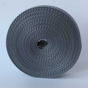 25mm Webbing Grey Textured Weave