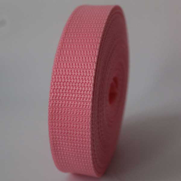 25mm Webbing Pink Textured Weave