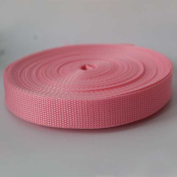 25mm Webbing Pink Textured Weave