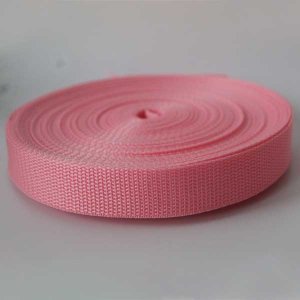 25mm Webbing Pink Textured Weave