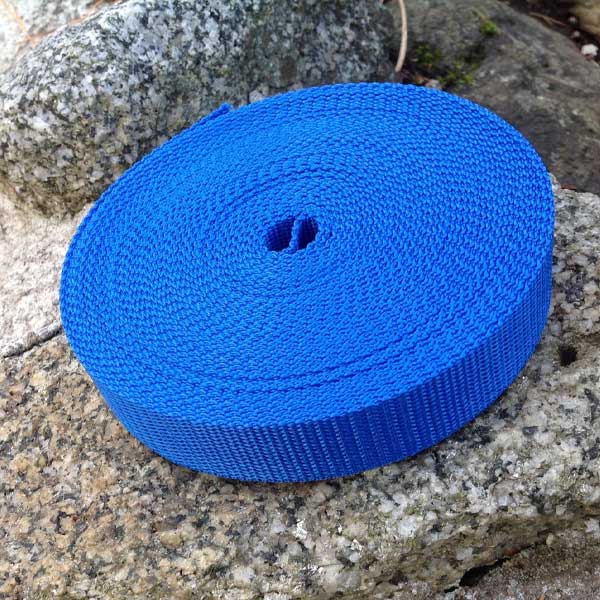 25mm Webbing Royal Blue Textured Weave