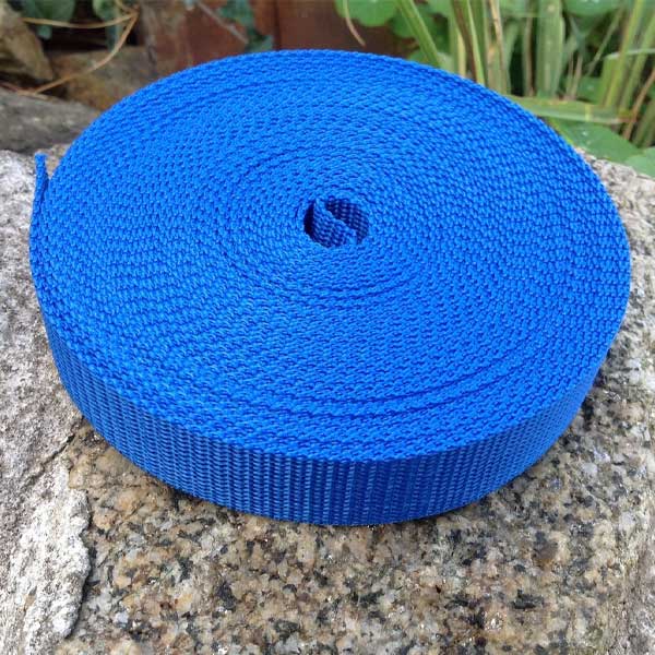 25mm Webbing Royal Blue Textured Weave