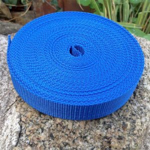 25mm Webbing Royal Blue Textured Weave