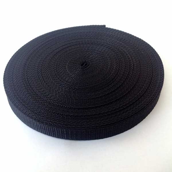 30mm Black Webbing Polypropylene