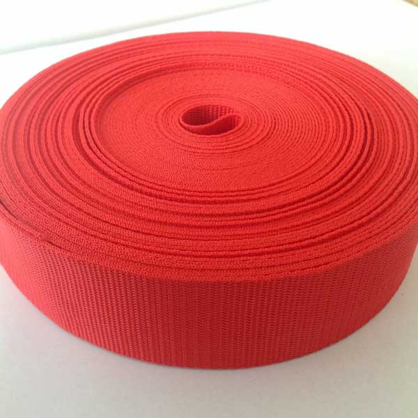 38mm Red Polypropylene Webbing Tape