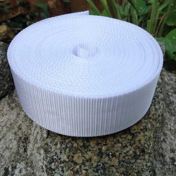 38mm White Polypropylene Webbing Strap Tape