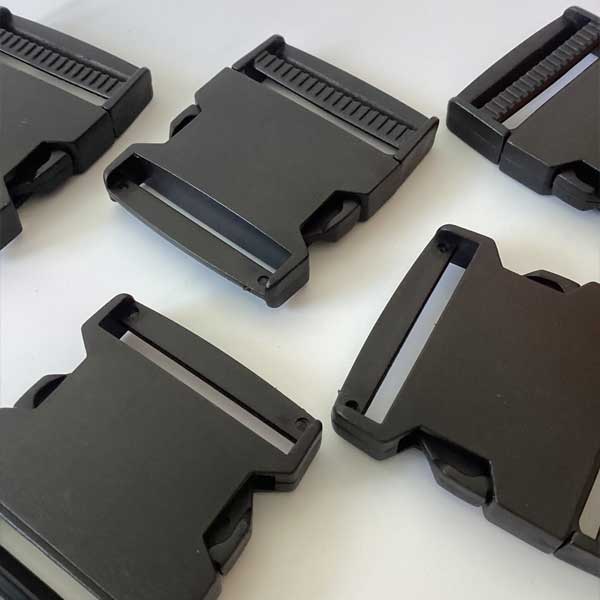 50mm Black Plastic Side Release Buckles