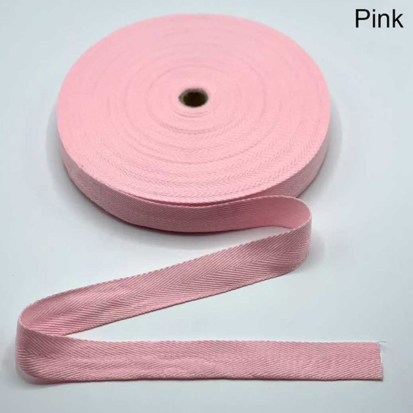 Herringbone Acrylic Twill Cotton Blend Webbing Tape Sew Strap - 5m Long