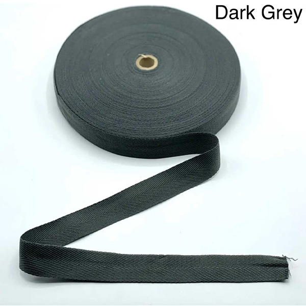 Herringbone Acrylic Twill Sew Cotton Binding Apron Webbing Strap Tape - 3m Long