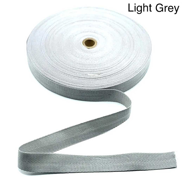 Herringbone Acrylic Twill Sew Cotton Binding Apron Webbing Strap Tape - 3m Long