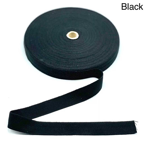 Herringbone Acrylic Twill Sew Cotton Binding Apron Webbing Strap Tape - 3m Long