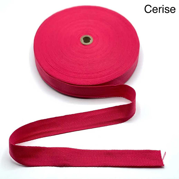 Herringbone Acrylic Twill Sew Cotton Binding Apron Webbing Strap Tape - 3m Long