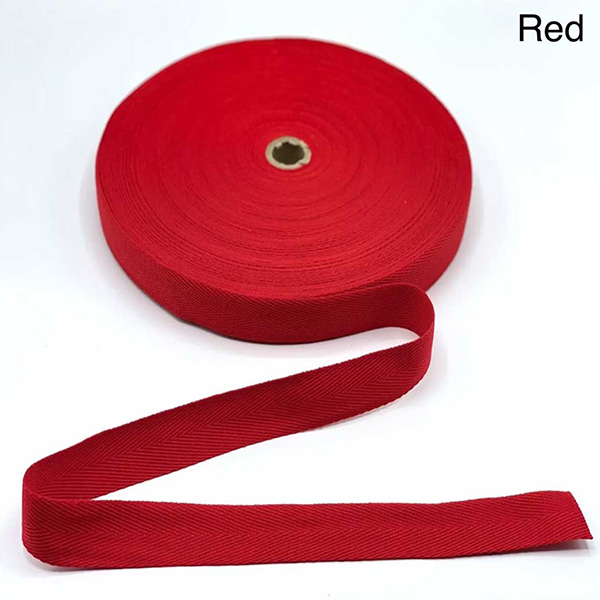 Herringbone Acrylic Twill Sew Cotton Binding Apron Webbing Strap Tape - 3m Long